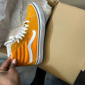 Vans Orange High-Top Sneakers